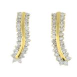 18ct gold diamond earrings