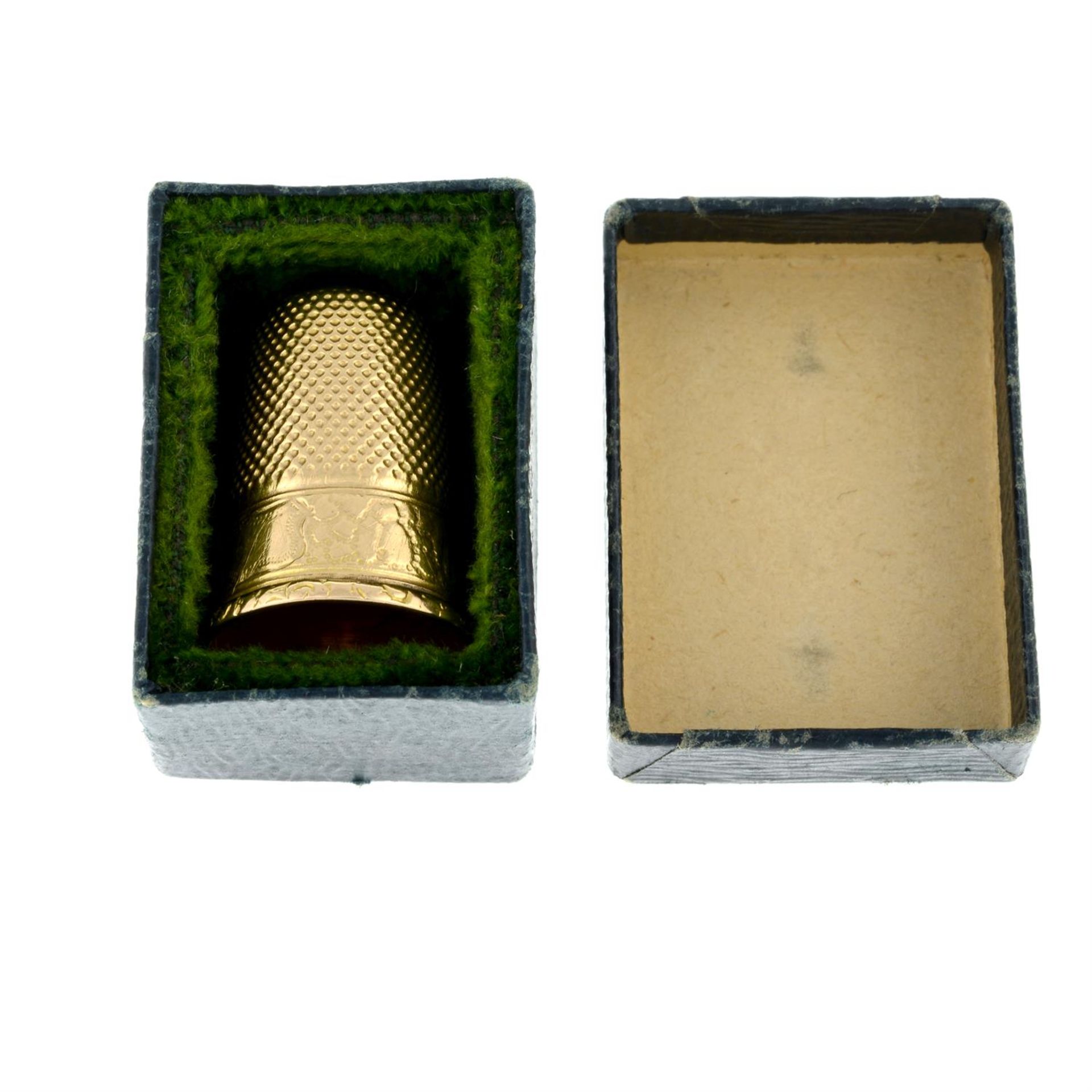 Early 20th century gold thimble. - Bild 3 aus 3