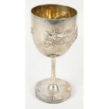 A Chinese export silver goblet, by Wang Hing & Co.