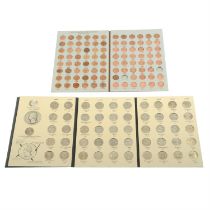 USA Lincoln Cents set, Quarters Set, USA and other coinage sets. (lot).