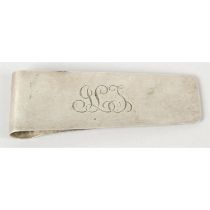 A Tiffany & Co sterling silver money clip.