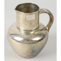 A late Victorian silver jug.