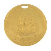 Ireland, Dublin, Ouzel Galley Society, a gold member’s medal.