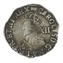 Charles I, Tower under the King, Shilling.