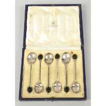 A selection of assorted silver tea and coffee spoons, etc.