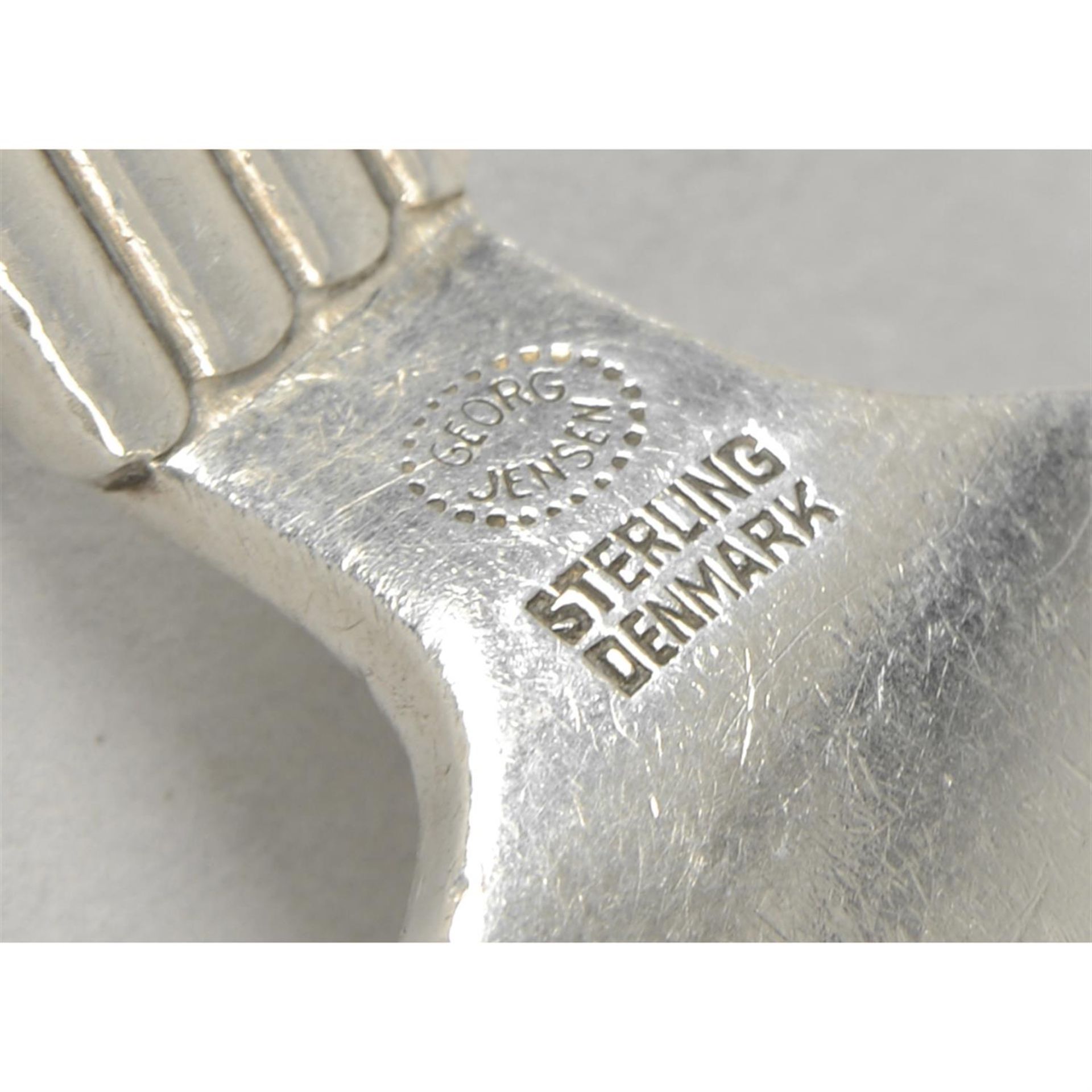 Georg Jensen, a fork & teaspoon in Bernadotte pattern. (2). - Image 2 of 2