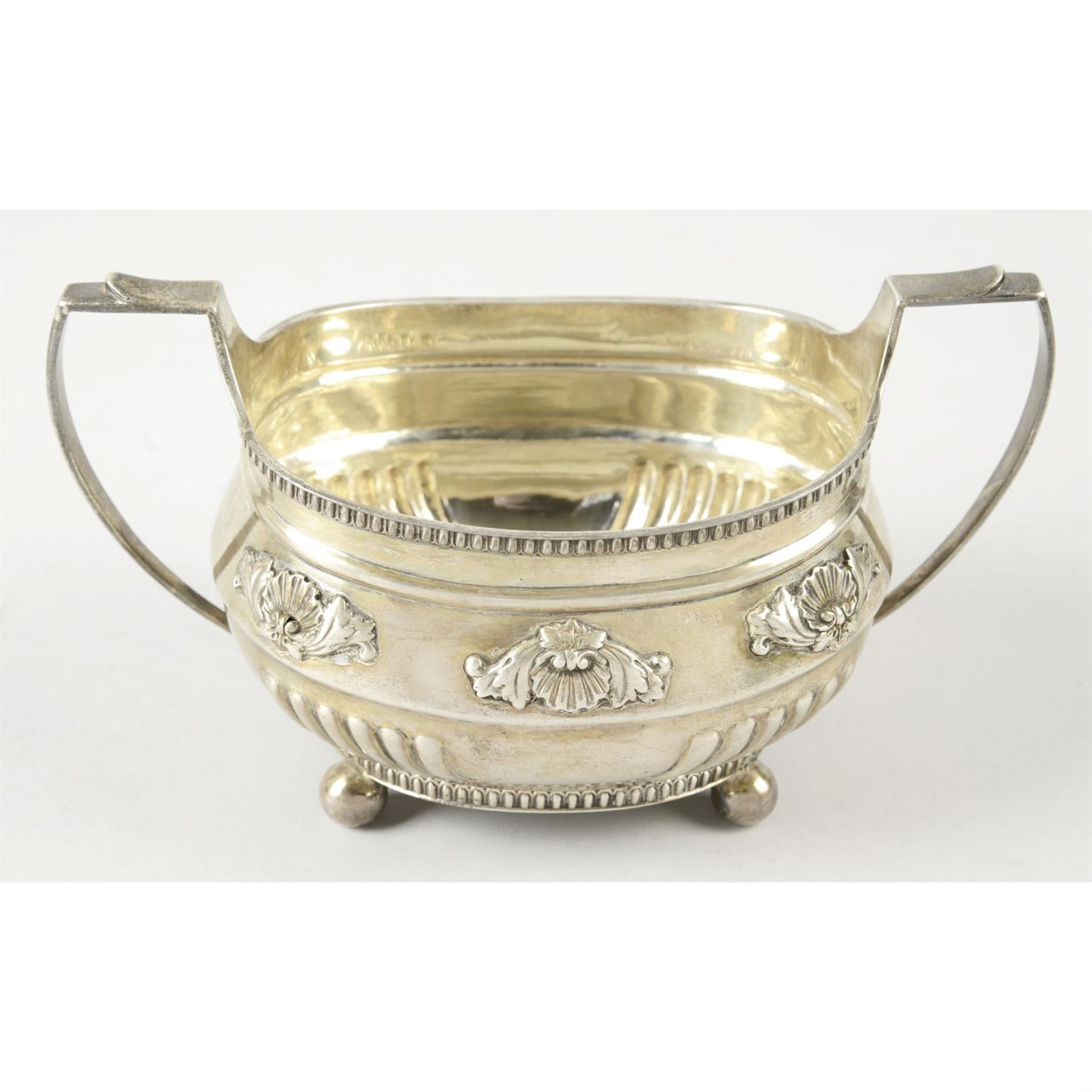 A George III silver twin-handled bowl.