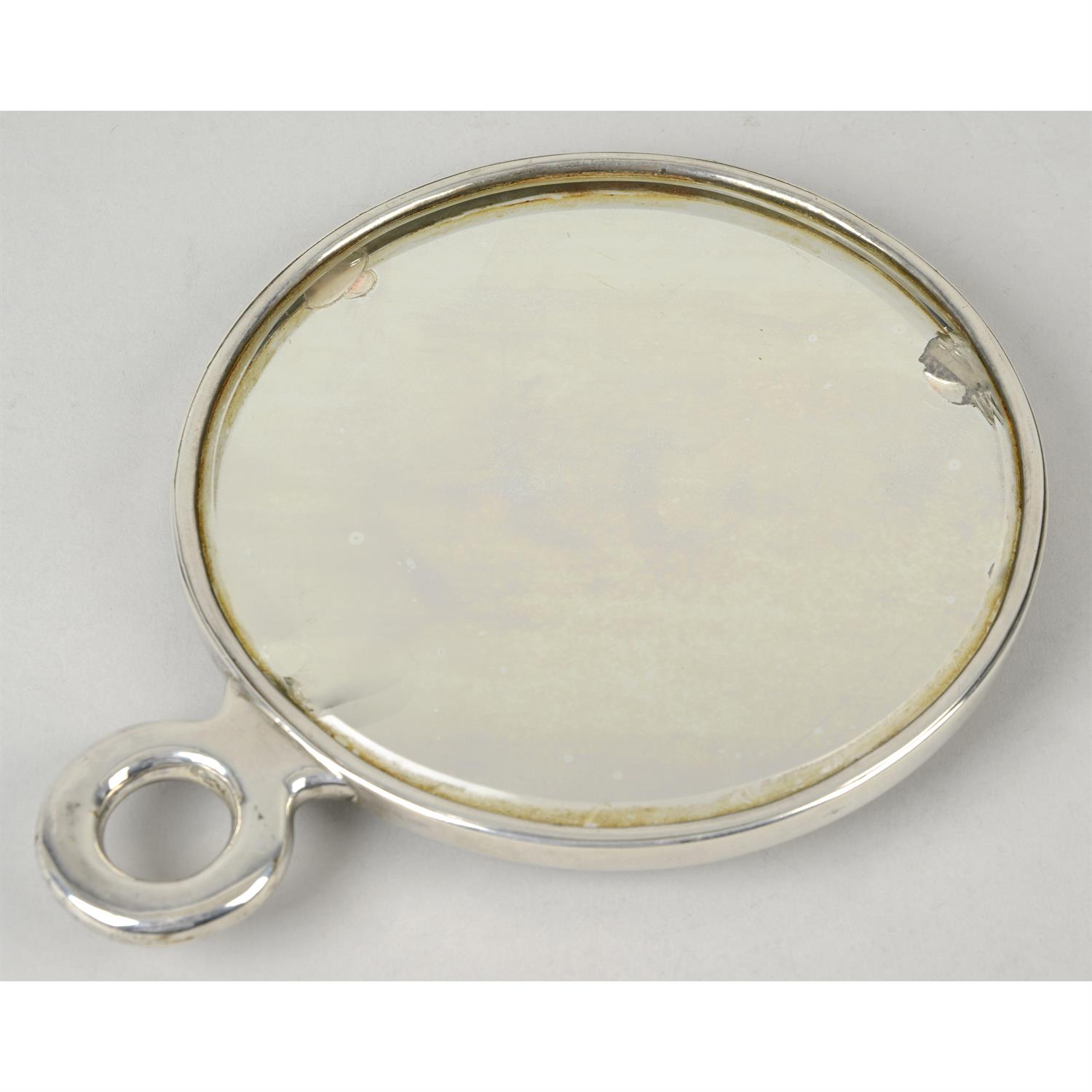 A circular hand mirror. - Image 3 of 3