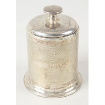 A silver mounted & Bakelite table cigarette dispenser.