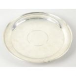 A Tiffany & Co sterling silver circular shallow dish.