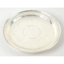A Tiffany & Co sterling silver circular shallow dish.