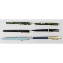 A mixed selection of assorted pens, to include Dupont and Cross examples.