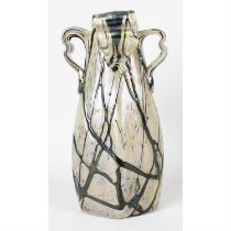 An early twentieth century Austrian iridescent glass vase.