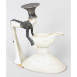A novelty Art Nouveau Mad Hatter cream jug