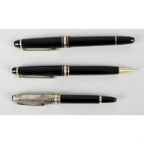 A mixed selection of Montblanc pens.