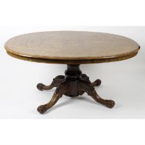 A Burr walnut breakfast table