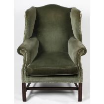 A George style wing back armchair