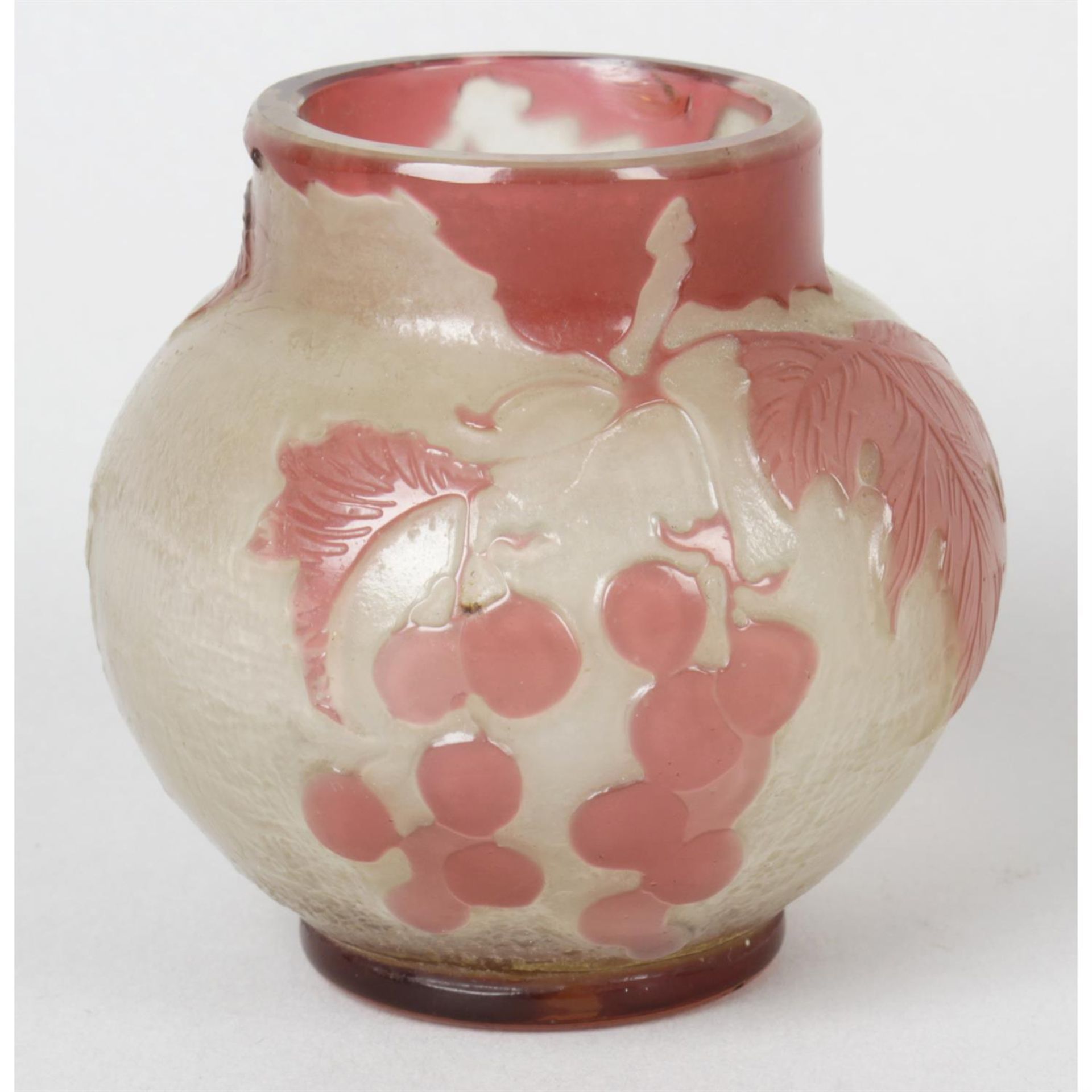 A cameo glass vase. - Image 2 of 2