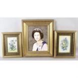 Three porcelain plaques