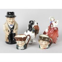 A mixed selection of assorted items, to include Royal Doulton figurine HN 1934, 'Autumn Breezes',