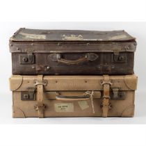 A mixed selection of assorted items, to include two vintage suitcases, a quantity of assorted books