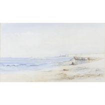 R. Booth watercolour seascape