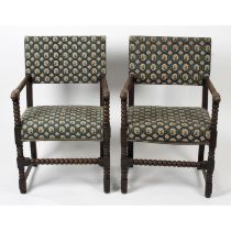 A pair of Victorian bobbin chairs