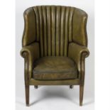 An Edwardian club chair