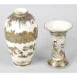 Two Japanese Satsuma vases