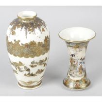 Two Japanese Satsuma vases