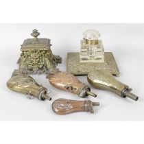 Assorted brasswares