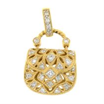 Diamond handbag pendant