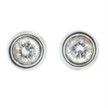 18ct gold diamond stud earrings