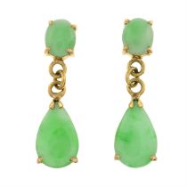 Jade drop earrings