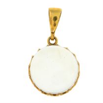 Early 20th century moonstone pendant