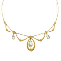 Belle Époque gem necklace