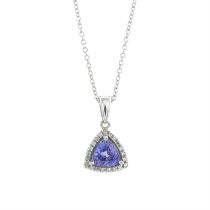 Tanzanite pendant & chain, by Effy