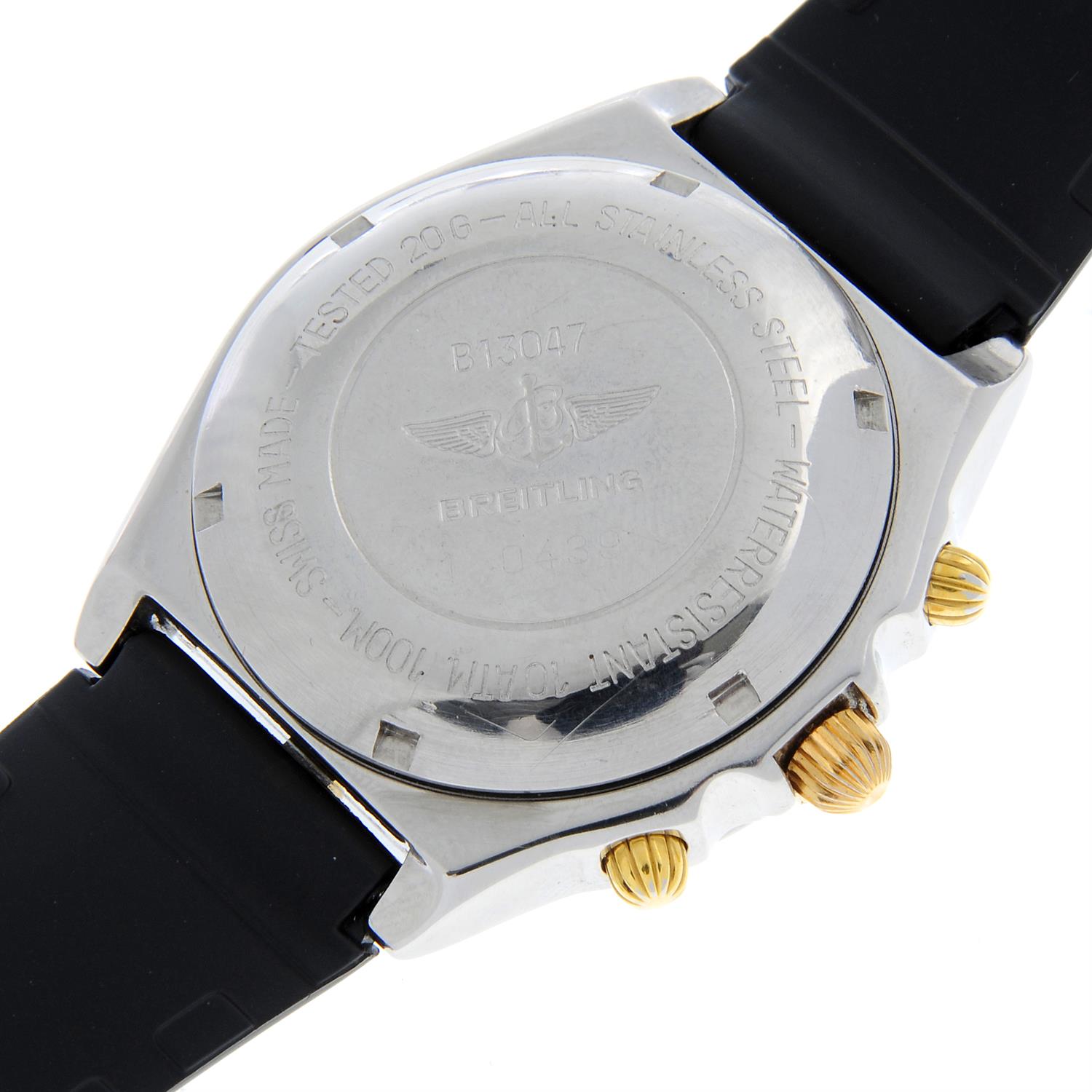 Breitling - a Chronomat chronograph wrist watch, 39mm. - Image 4 of 5