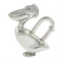 Hermès - Pelican Cadena lock charm/key ring.