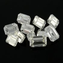 Rectangular-shape diamonds, 2.14ct