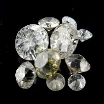 Assorted vari-cut diamonds, 0.92ct
