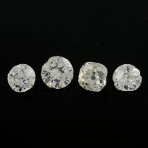 Four vari-cut diamonds, 1.54ct