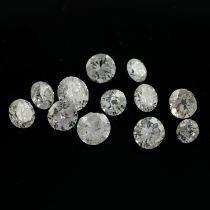 Assorted brilliant-cut diamonds, 2.63ct