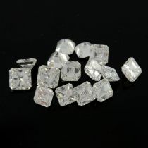 Square-shape diamonds, 2.37ct