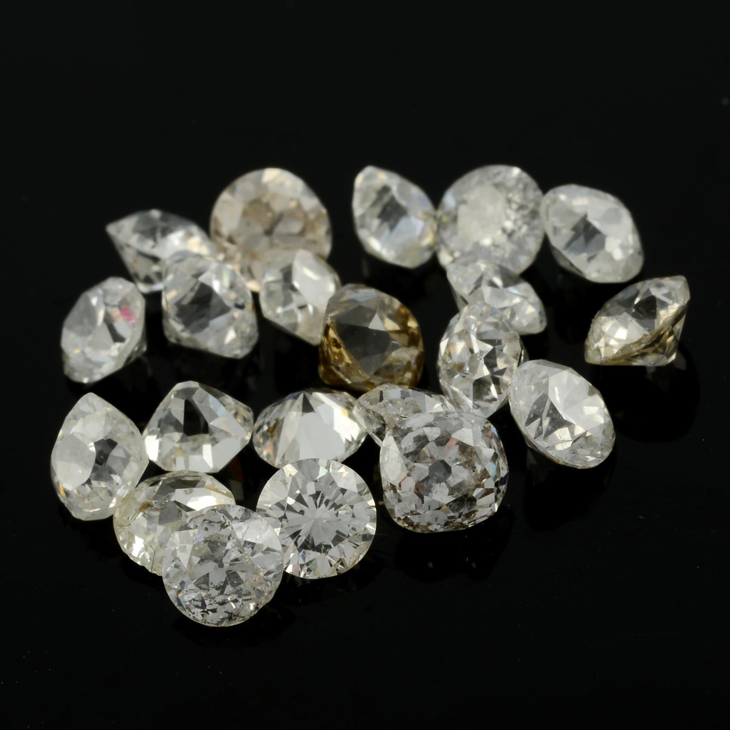 Assorted vari-cut diamonds, 4.18ct