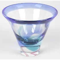 Caithness flared glass vase