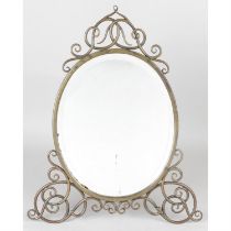 Arts and Crafts wirework easel mirror