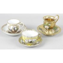 19th century teacups and saucers