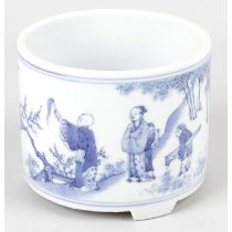 Chinese blue and white brush pot