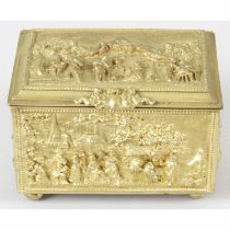 19th century gilt metal casket